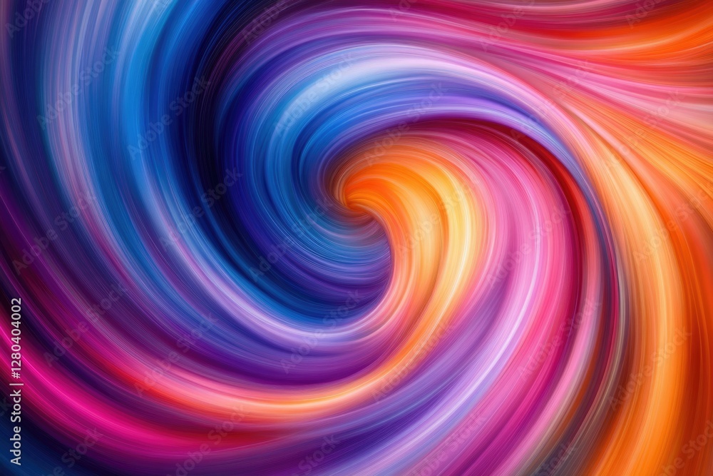 Poster Abstract swirling vortex of vibrant colors, creating a mesmerizing and dynamic visual experience.
