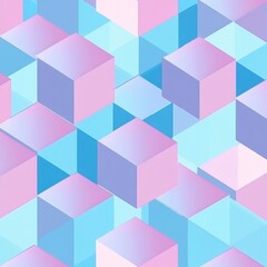 Abstract pastel cube pattern background. (1)