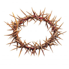 Obraz premium Religious Crown of Thorns Art- Religious Easter Cliparts 