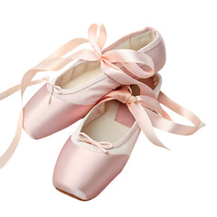 Elegant ballet shoes