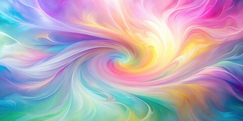 Fototapeta premium Abstract Pastel Gradient Background: Colorful Swirl Design for Trendy Graphic Projects