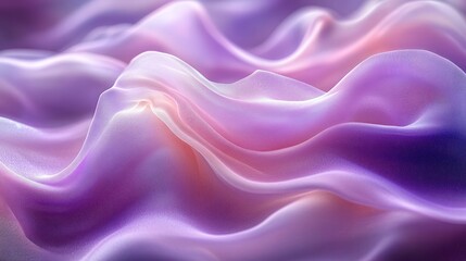 Fototapeta premium Abstract rippled fabric, soft pastel hues, subtle gradient