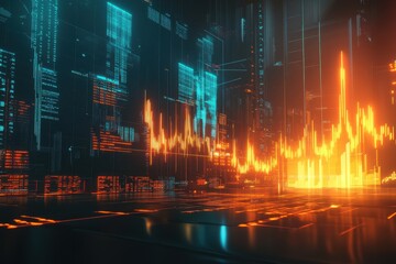 Financial graphs illustrating market trends and growth in investment opportunities for informed decision-making.