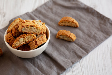 Homemade Almond Cantuccini Ready for Breakfast