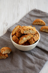 Homemade Almond Cantuccini Ready for Breakfast