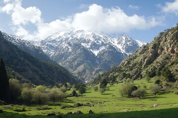 Obraz premium High and Dangerous Mountain Range