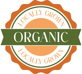 Isolated colored organic Label template