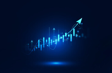 Business trade analytics line graphs and financial chart investment.Financial investment...
