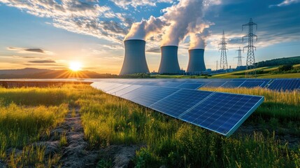 A hybrid power plant combining nuclear and solar energy for a sustainable energy future