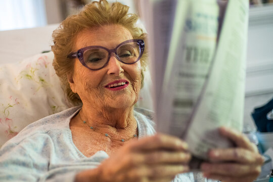 A bedridden patient is home