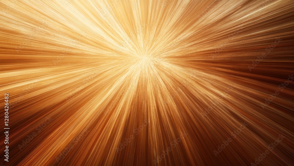 Poster radiant golden burst of light with dynamic flowing rays creating a warm and inviting background for 