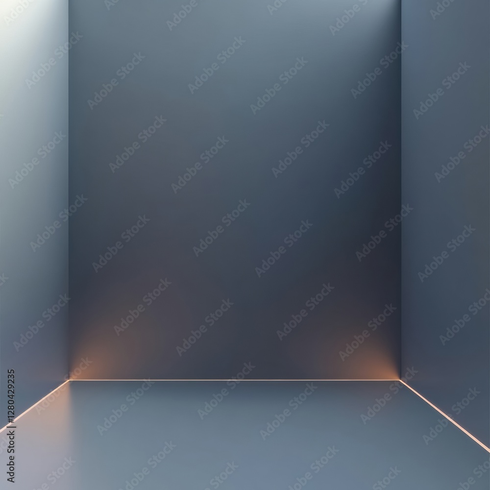 Poster Modern minimalist space with soft gradients creating a serene atmosphere for creative text placement. Generative AI