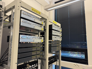 Networking Equipment Indoor, computer technology background