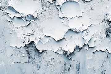 Obraz premium Cracked and Peeling Paint Reveals Texture on an Old Weathered Wall. Generative AI