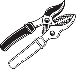 Pruners Rustic Tool for Gardening