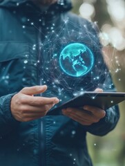 Close-up field study on digital nature interaction by environmental researcher