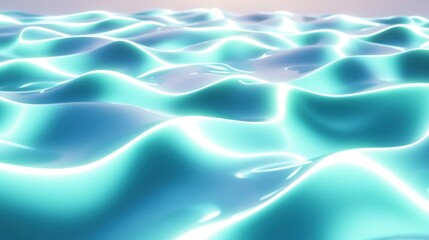 Fototapeta premium Abstract Realistic Water Surface with Gentle Ripples and Light Reflection in a Pool Setting