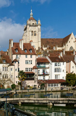 Naklejka premium FRANCE, 2025-02-14. View of Basilique Notre Dame..