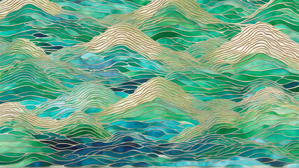 sea and mountains	