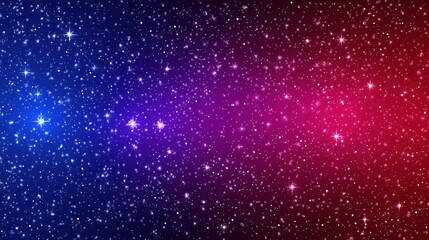 Fototapeta premium Night Sky Background Twinkling Stars and Cosmic Dust in Vibrant Blue and Pink Hues