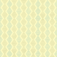 rhombuses from hand drawn stripes. green, blue, beige repetitive background. vector seamless pattern. geometric fabric swatch. wrapping paper. continuous design template for textile, linen, home decor