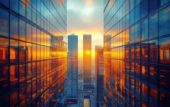 city sky-high view 