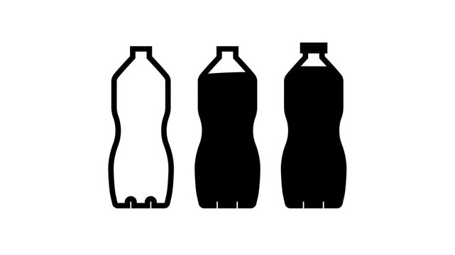 Animated Soda Bottles Filling Loop animation
