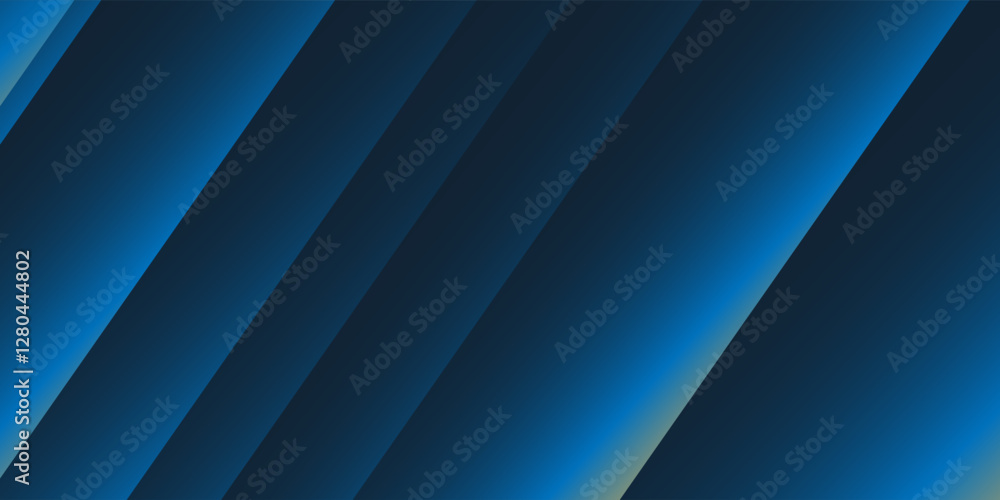 Poster dark blue and yellow abstract glowing gradient texture - slanted lines pattern with lights, 3d effec