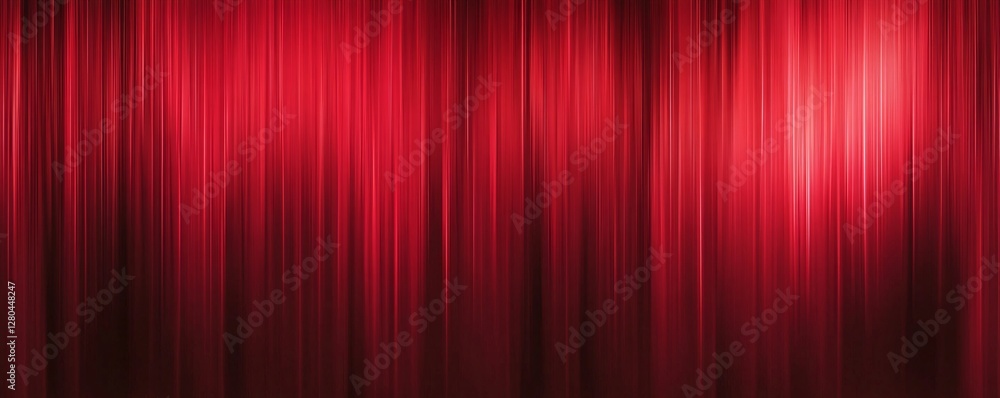 Poster a gradient red background transitioning from bright red to dark maroon