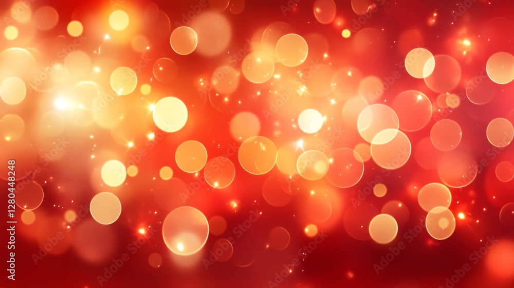 Poster a glossy red background with subtle light reflections for a polished look