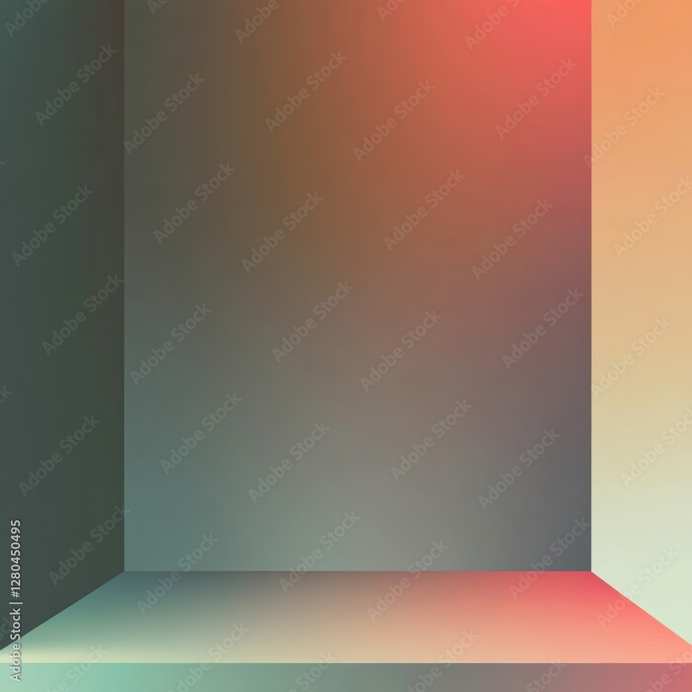 Poster Modern minimalist background with soft gradients and ample space for text placement suitable for various creative projects. Generative AI