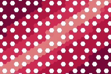 Diagonal hexagonal pattern in red maroon with abstract geometric hexagon design. Modern texture concept