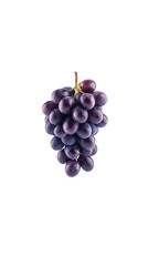 Fototapeta premium Purple Grapes: A close-up shot of a juicy bunch of ripe, dark purple grapes, exuding freshness and natural sweetness.
