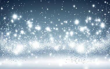 Obraz premium Sparkling Glitter Background with Shimmering Stars and Soft Light Reflections for Festive Atmosphere and Celebration Events