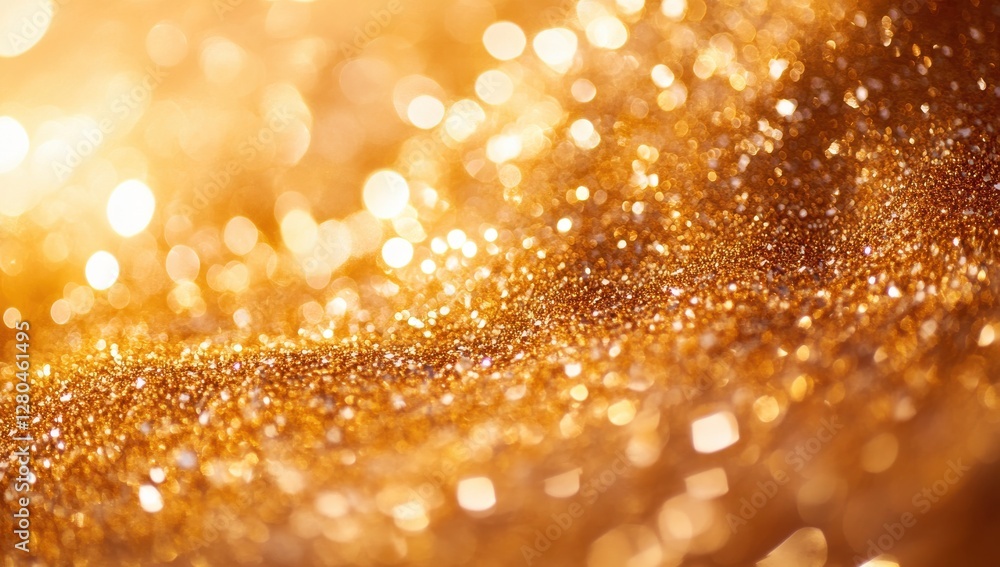 Aufkleber sparkling golden glitter background with soft bokeh effect creating a warm and luxurious atmosphere 