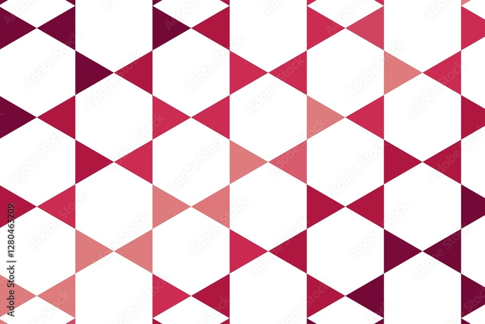 Poster red maroon abstract diamond grid with triangles forming a geometric mosaic. digital pattern concept
