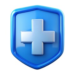 Obraz premium medical cross icon on white background. 3d 