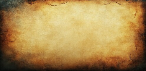 Textured aged paper background with faded edges suitable for vintage designs, invitations, or artistic projects