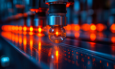 Advanced Optical System with Diffraction Gratings and Enhanced Light Dynamics in Modern Industrial Technology