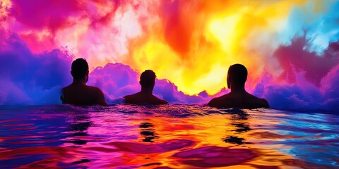 heatwave and high seasonal summer temperatures for hot weather concept