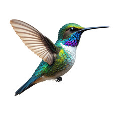 Obraz premium Stunning Hummingbird in Flight isolated on transparent background