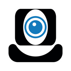 Web camera icon (vector illustration)