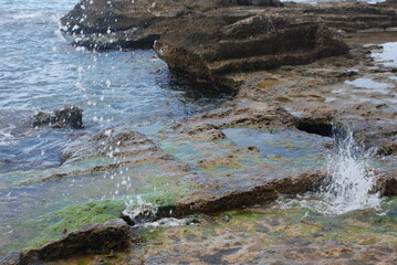 Vista de los baños de la Reina, Campello, Alicante