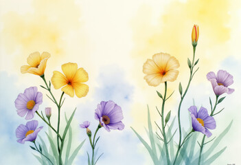 Fototapeta premium spring flowers background