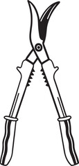 Pruners Rustic Tool for Gardening