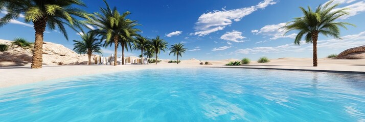 Fototapeta premium oasis in the desert 