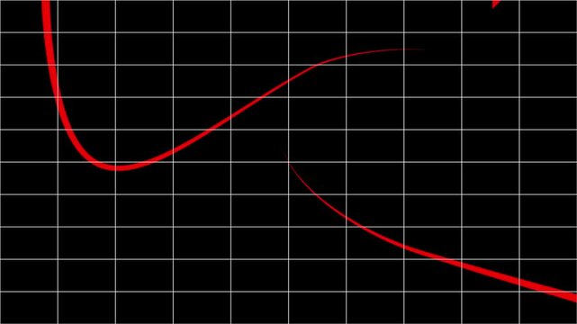 Different line icon set. Collection of curve line animation. curve line. red line.