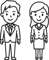 cartoon illustration of a man