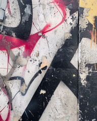 Graffiti on the wall in the city