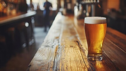 Alcohol consumption at a cozy bar with friends enjoying craft beer. Featuring relaxation and friendship